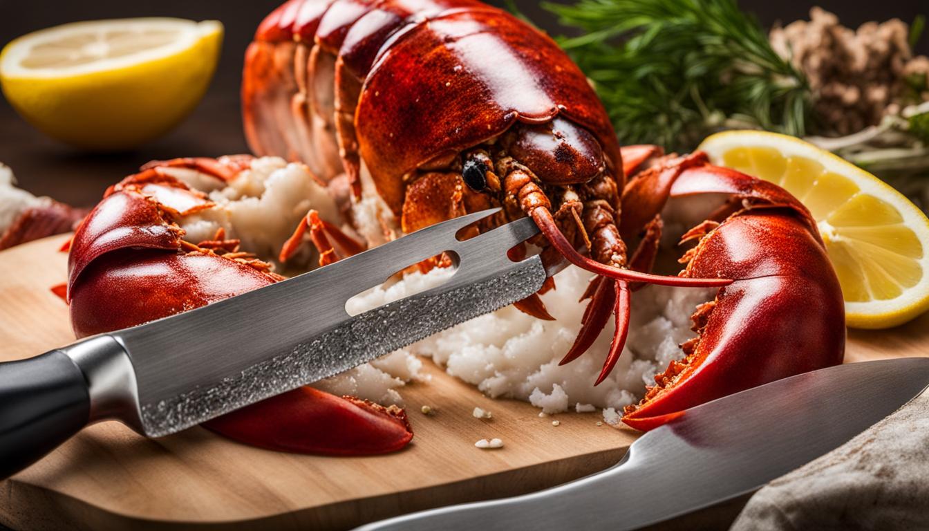 how to get a lobster tail out of shell and cook it